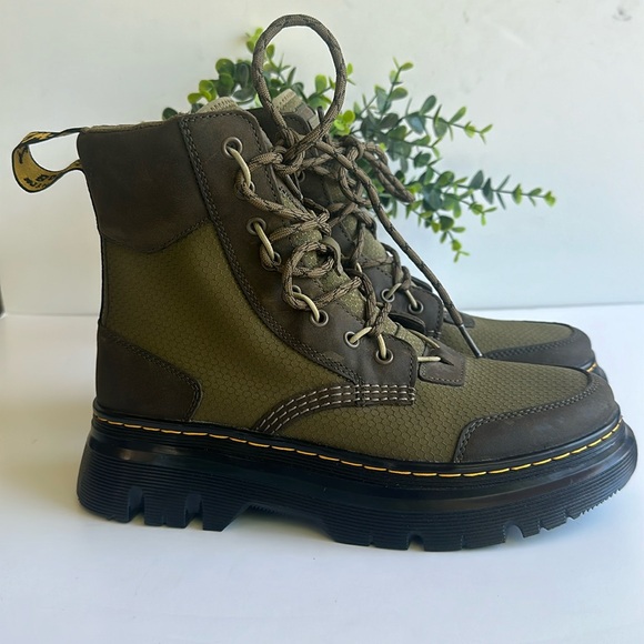 NWOT Dr. Martens Tarik TG Waxed Boot In Olive Green -Sz 9 W-8 M - Picture 2 of 15